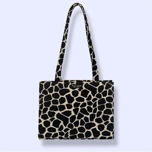 Giraffe print mini tote shoulder bag